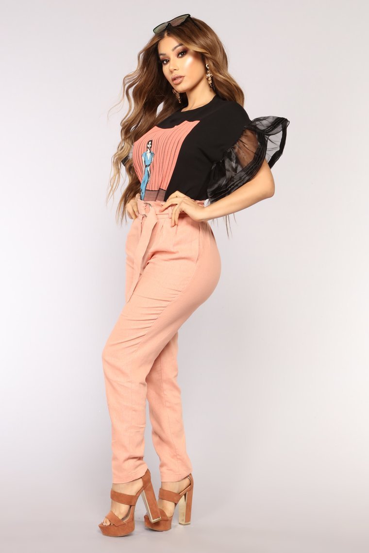 She's A Real Lady Top - Black
