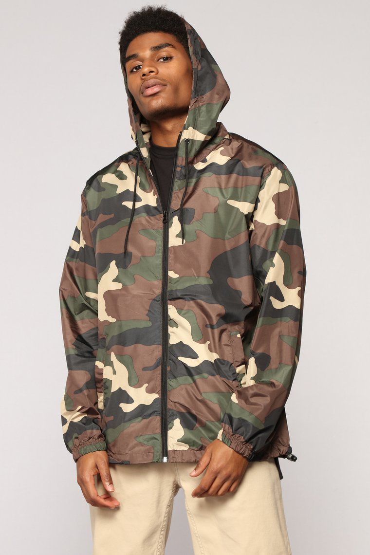 Stay Incognito Windbreaker - Camo