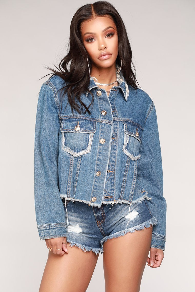 Twice As Nice Denim Jacket - Medium