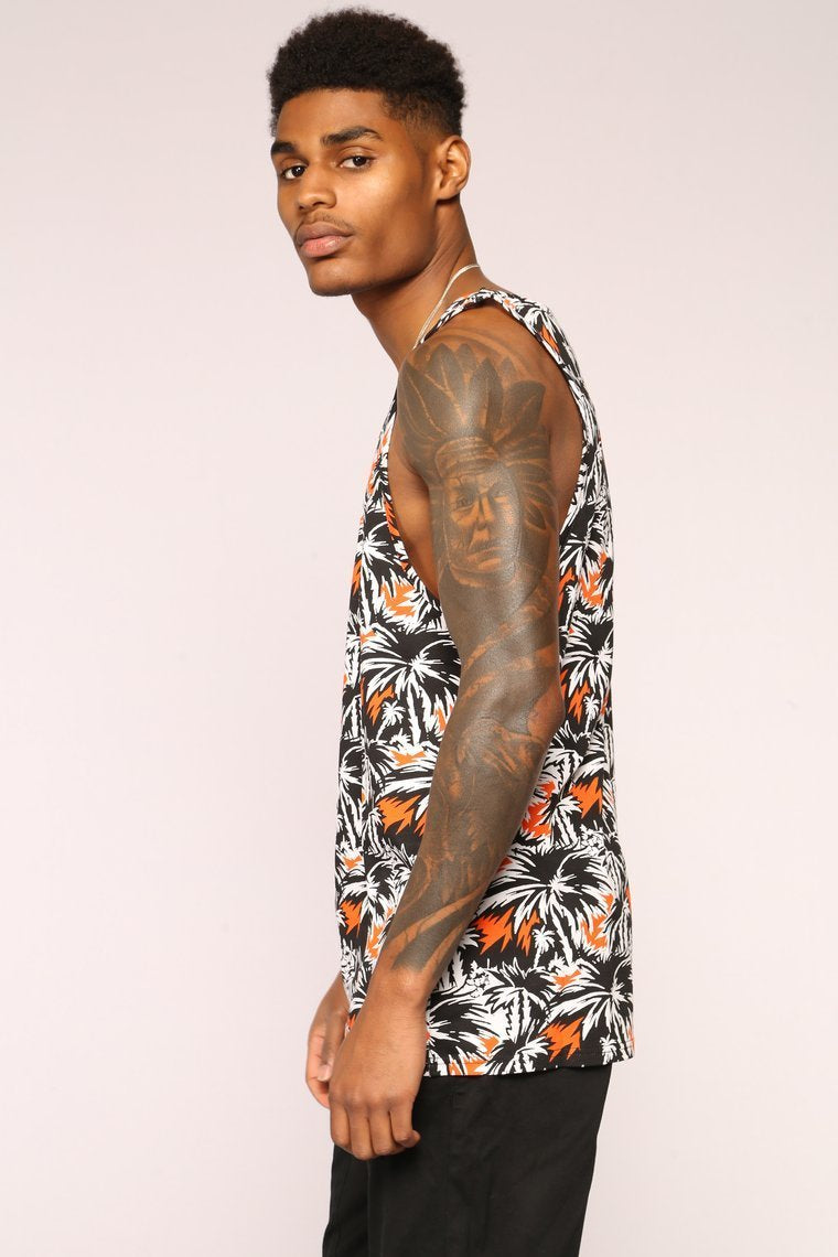 Franko Tank - Black/Orange