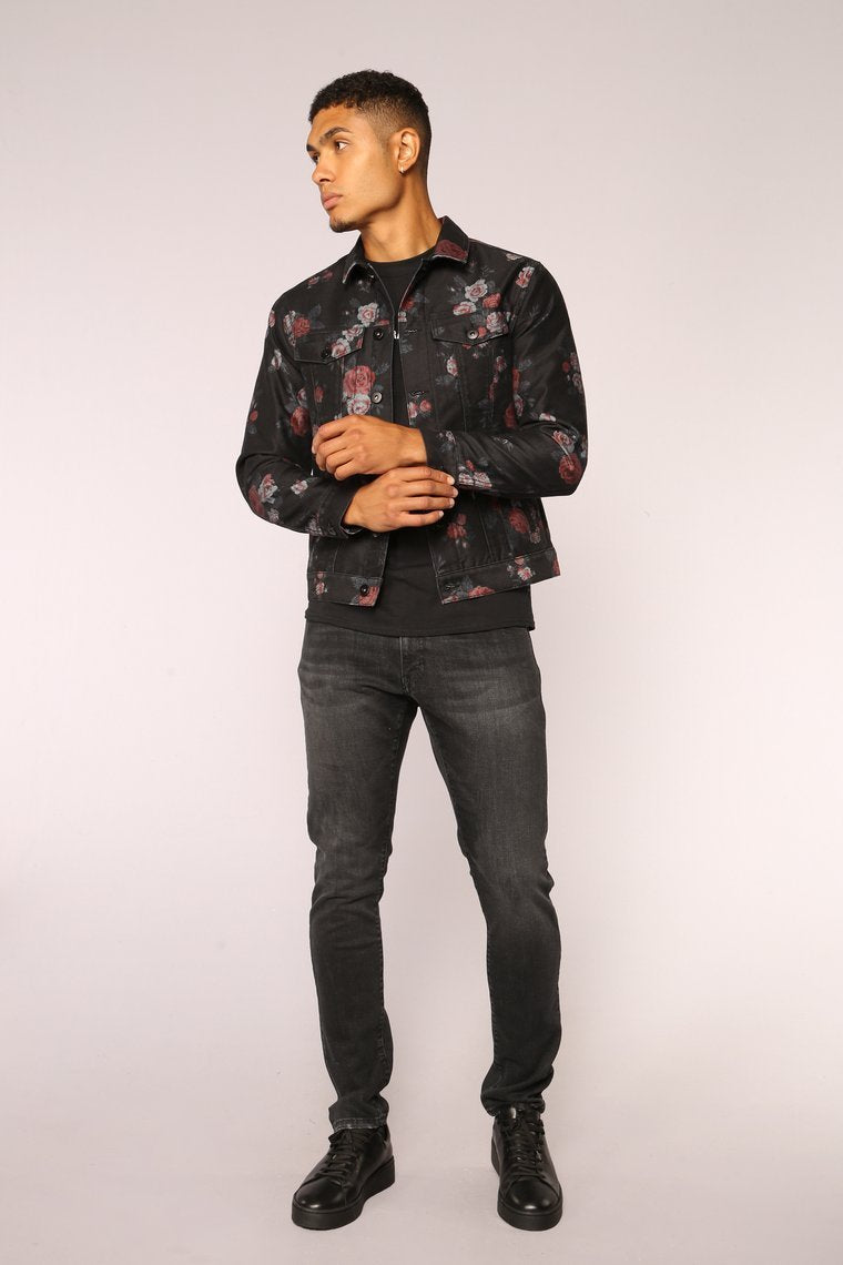 Dominick Denim Jacket - Black/Combo