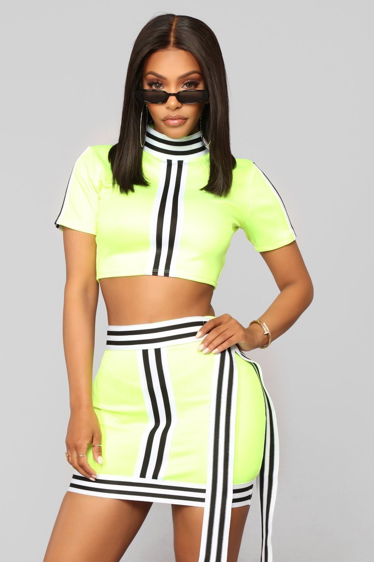 No Apologies Set - Neon Yellow