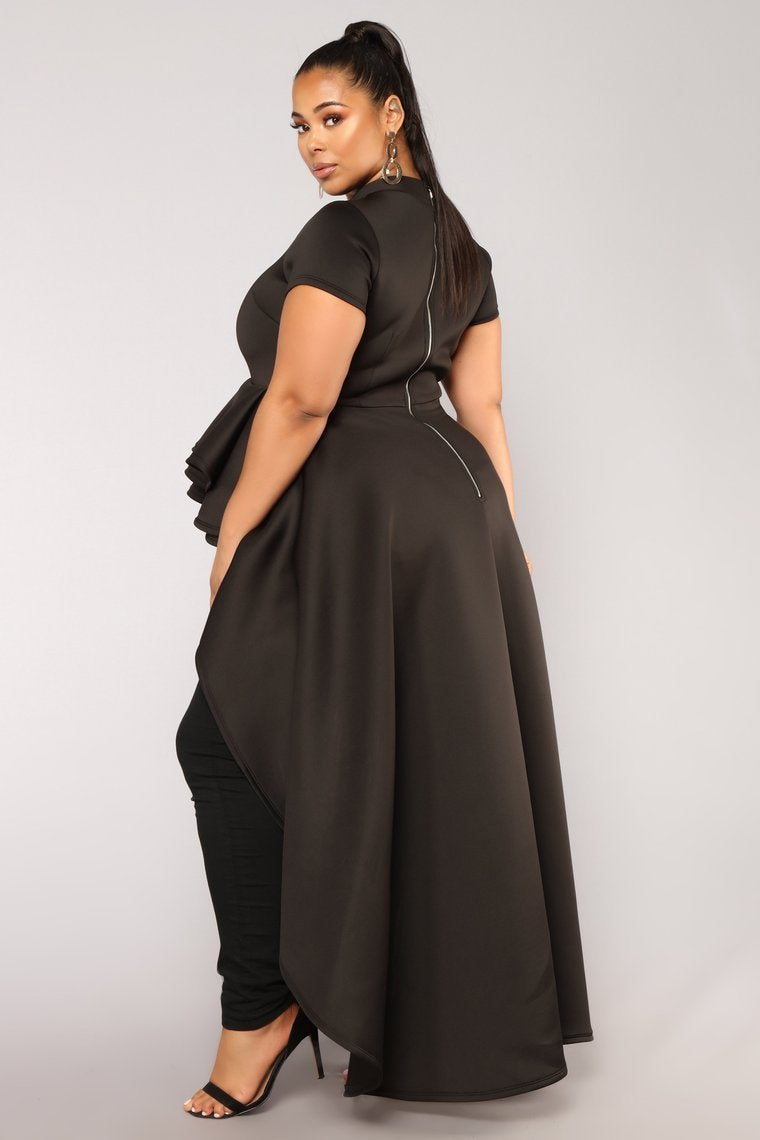 Hollywood Asymmetrical Top II - Black