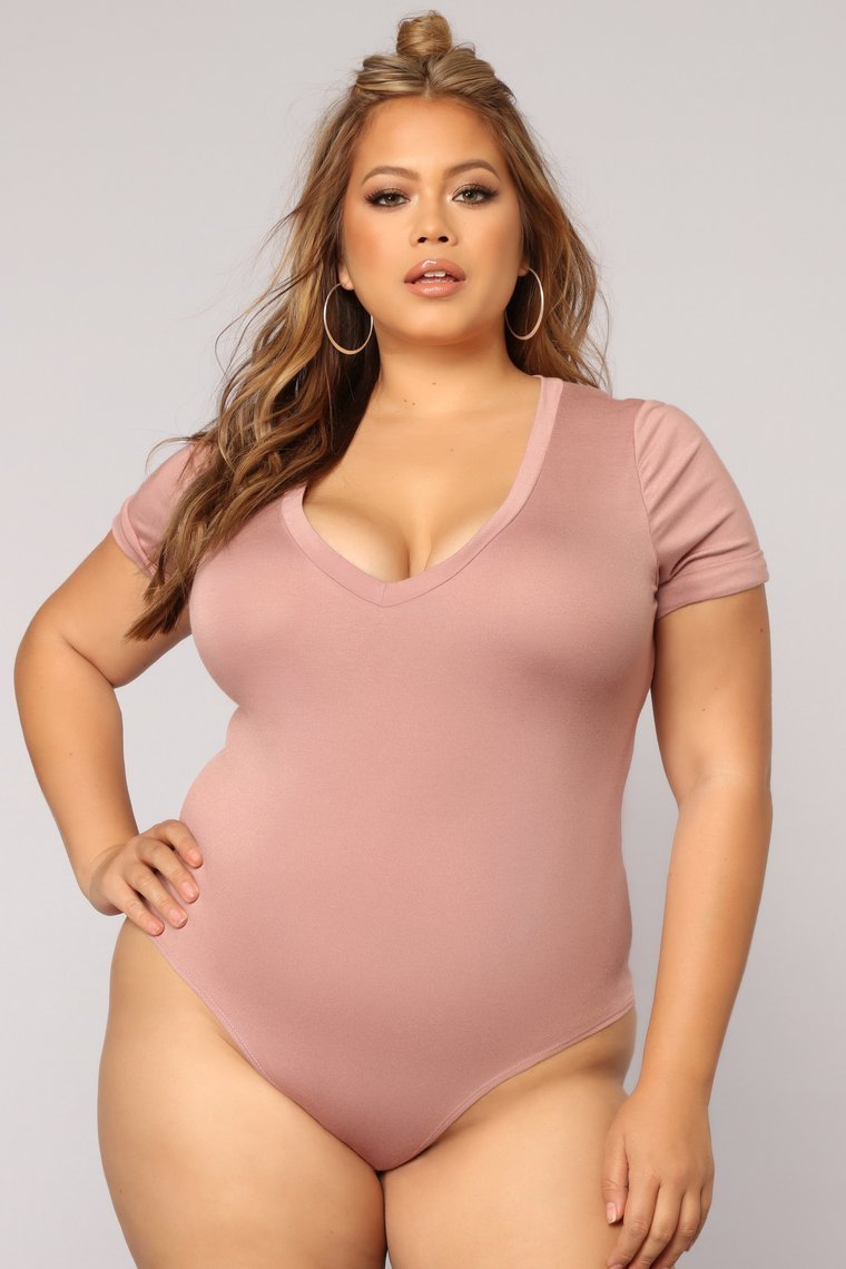 Favorite Tee Bodysuit - Pale Mauve