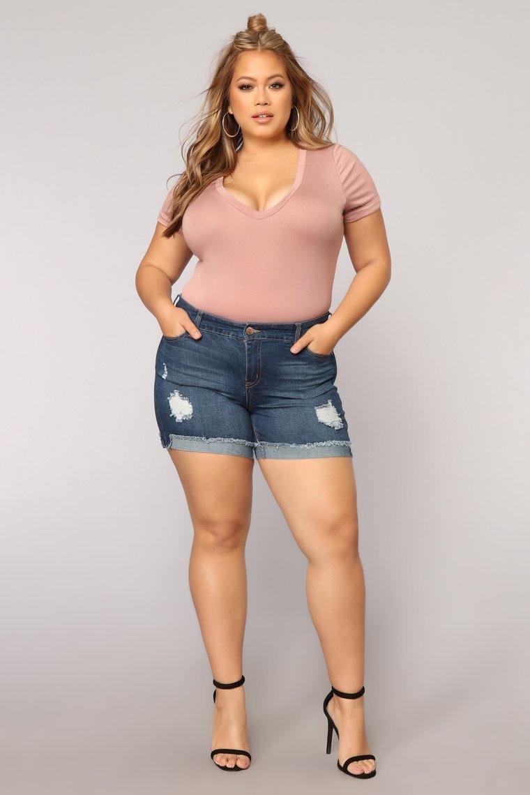 Favorite Tee Bodysuit - Pale Mauve