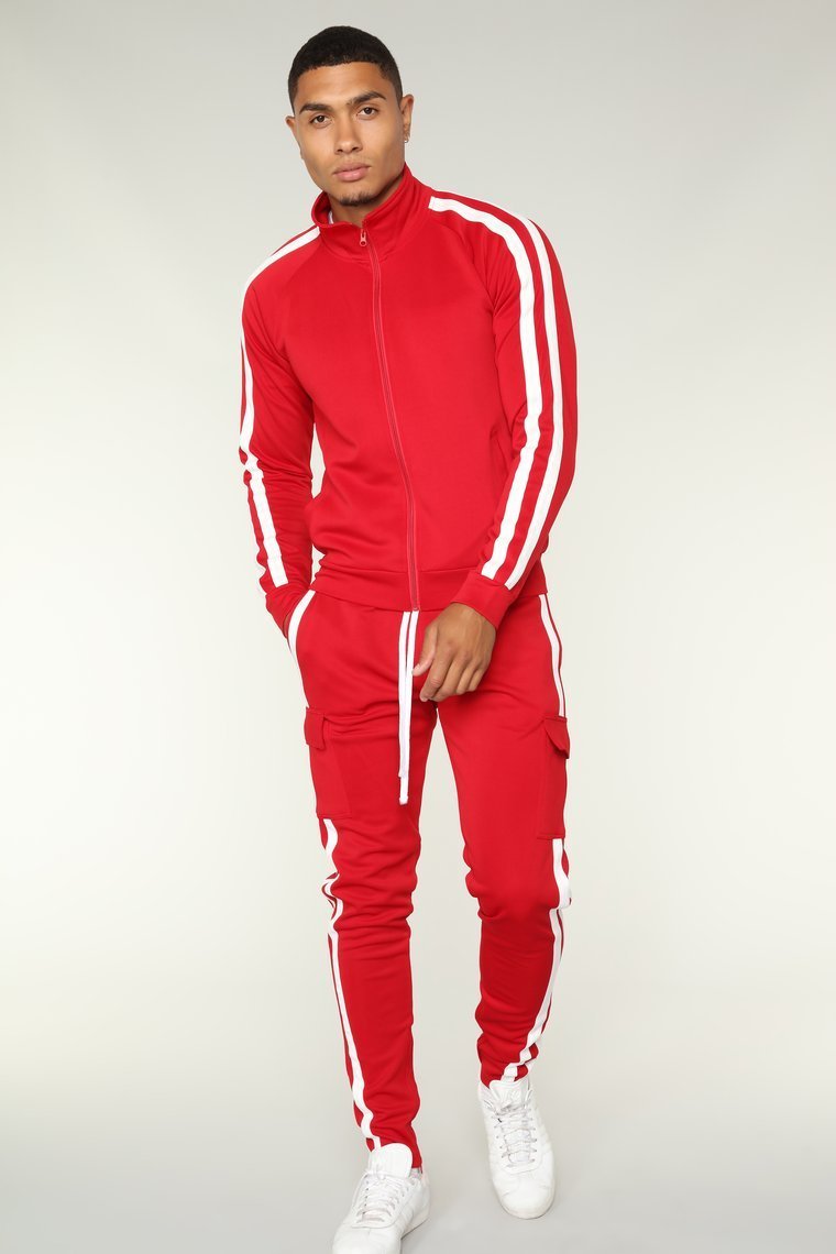 Post-trackjacket - rood/combo