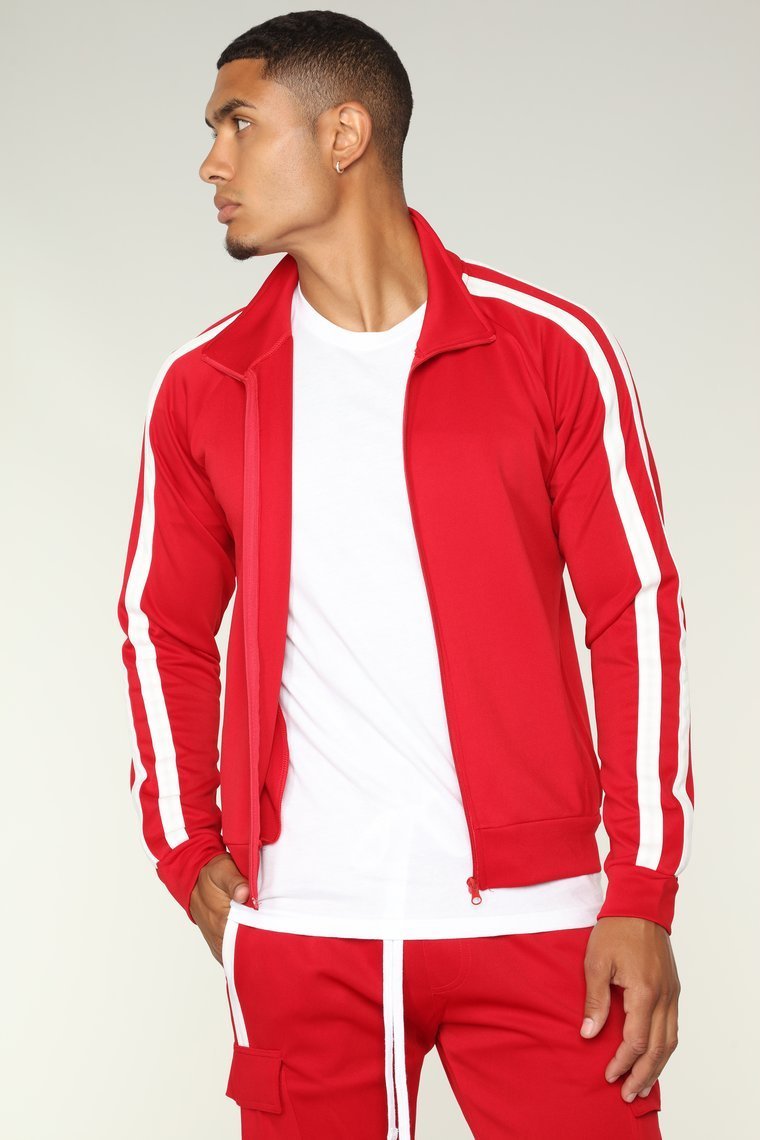 Post-trackjacket - rood/combo