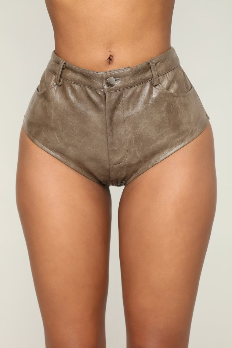 Myah Mini Shorts - Olive