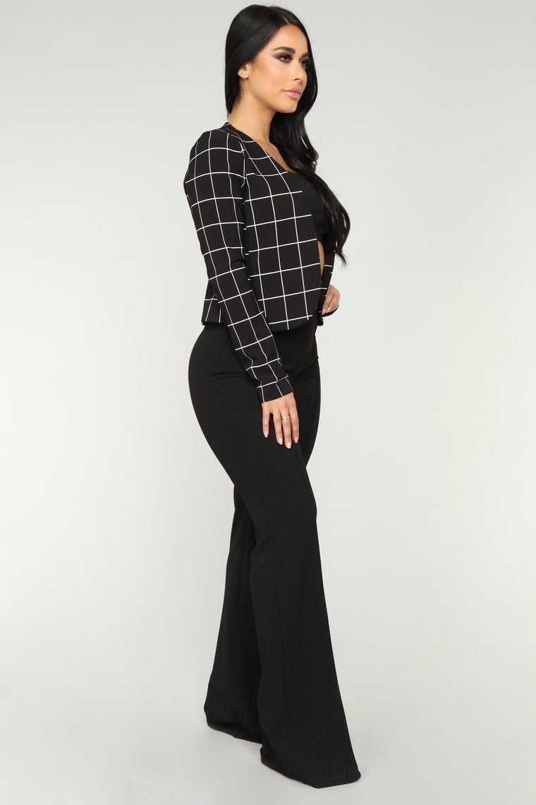 On The Line Blazer - Black