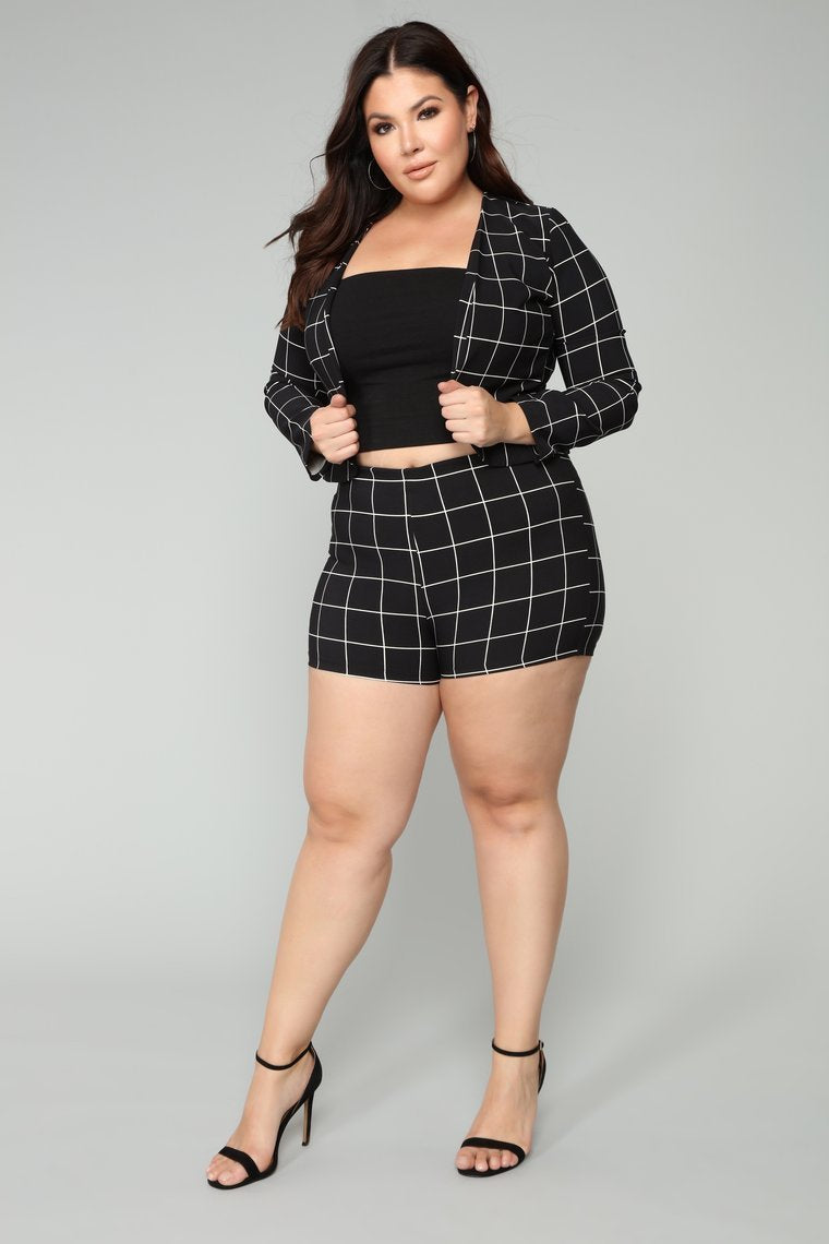 On The Line Blazer - Black