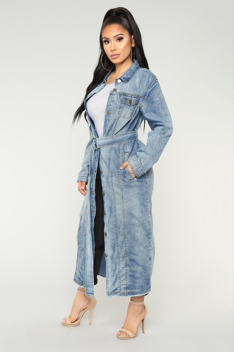 Jacket Denim facilement amusé - Denim
