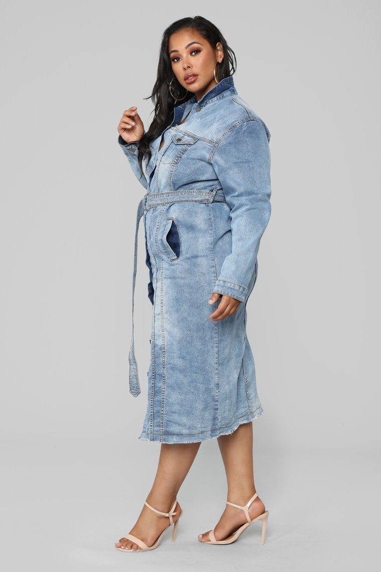 Jacket Denim facilement amusé - Denim