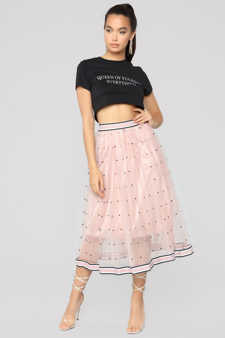 Semira Midi Skirt - Mauve