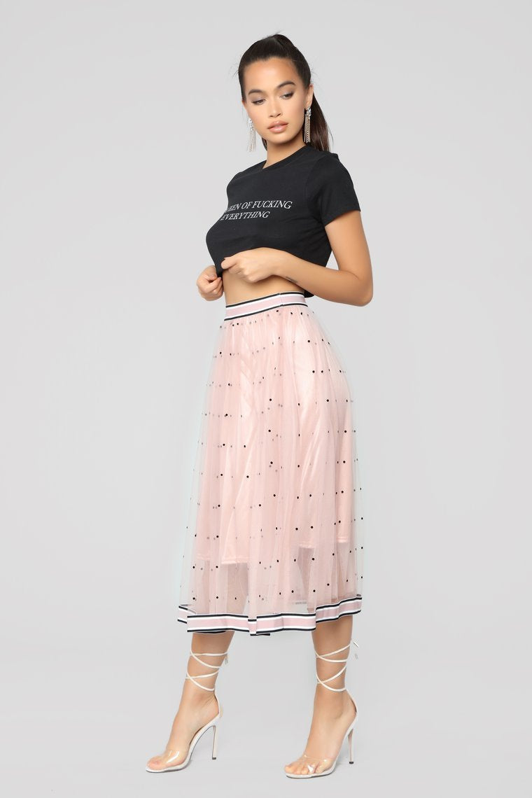 Semira Midi Skirt - Mauve