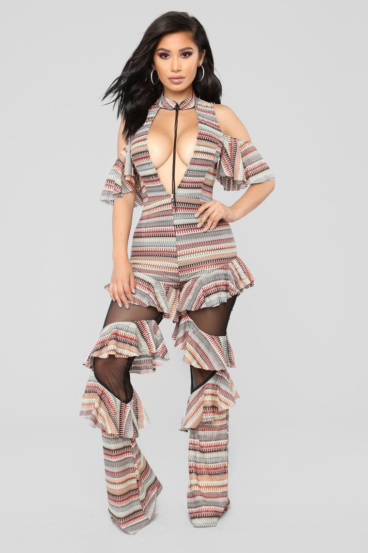 What Happens In Vegas Jumpsuit - Multi