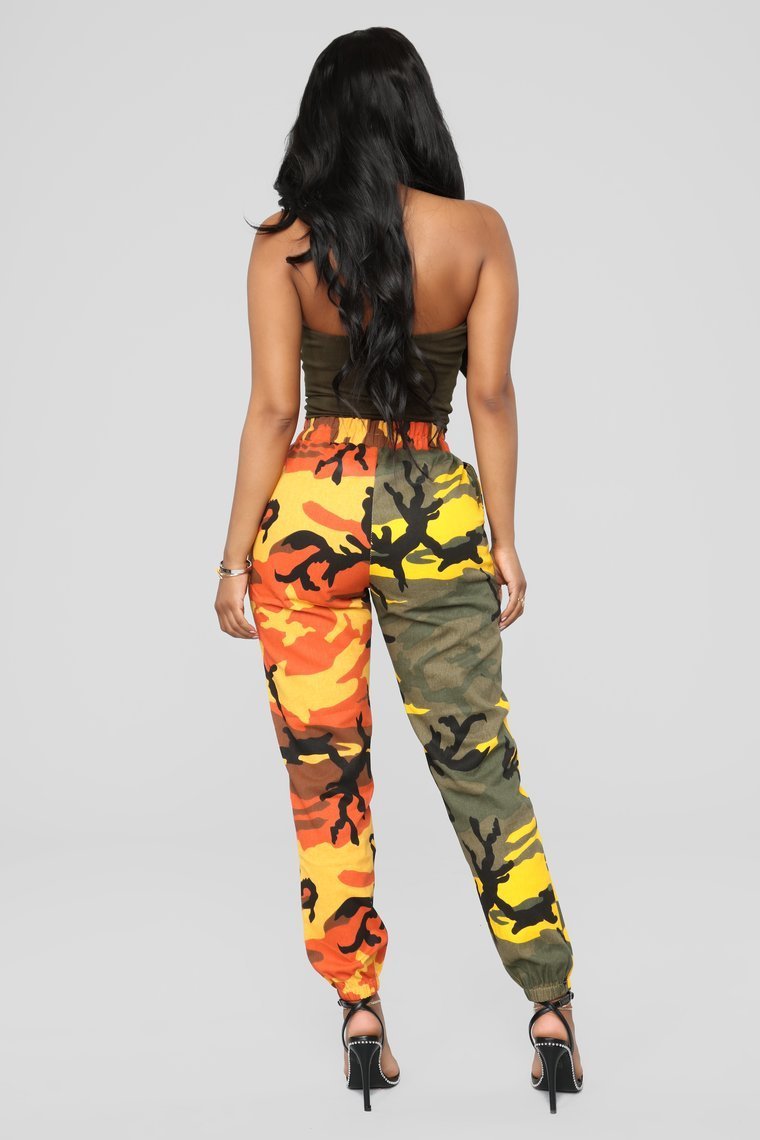 Masira Cargo Joggers - Orange/Olive