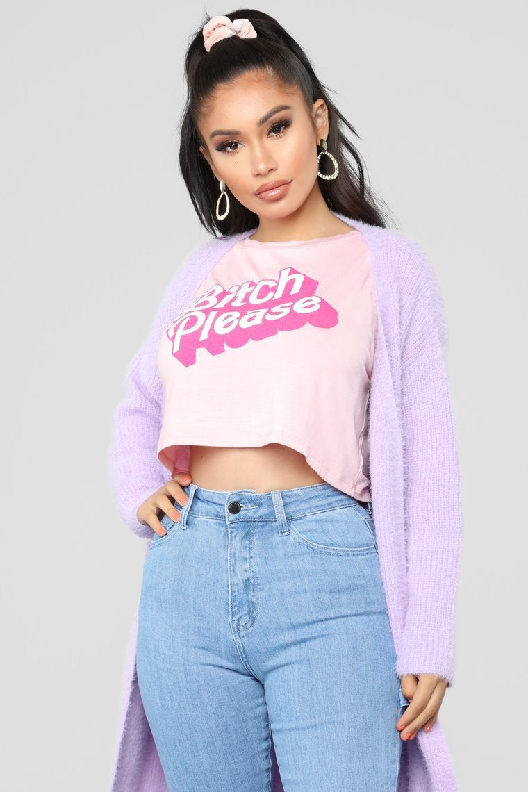 Fuzz Off Duster - Violet