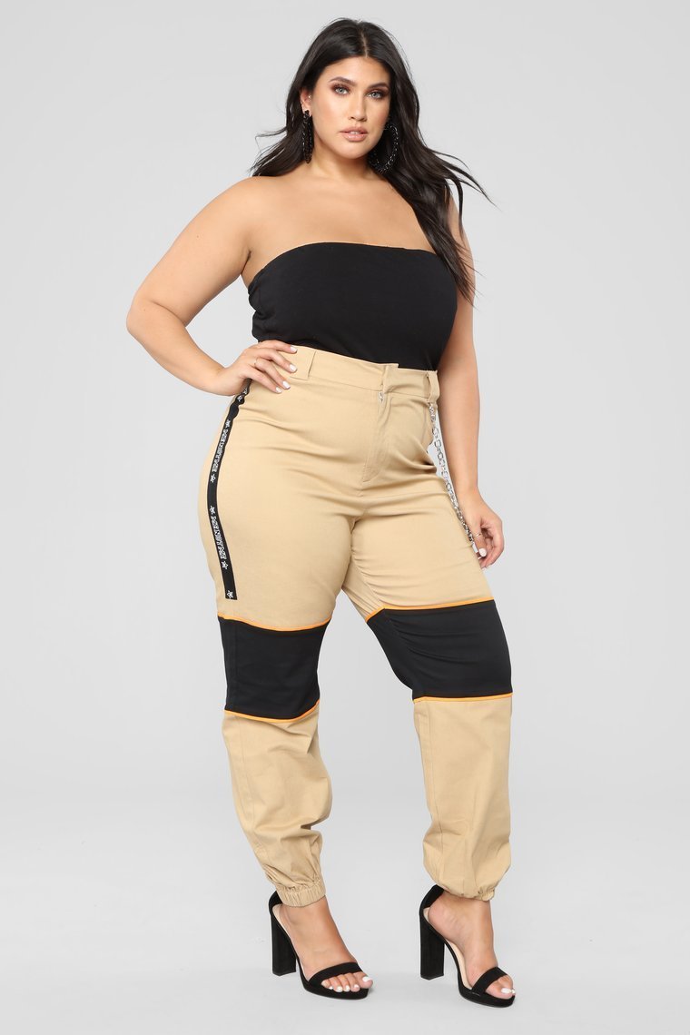 Really Try It Cargo Pants - Khaki