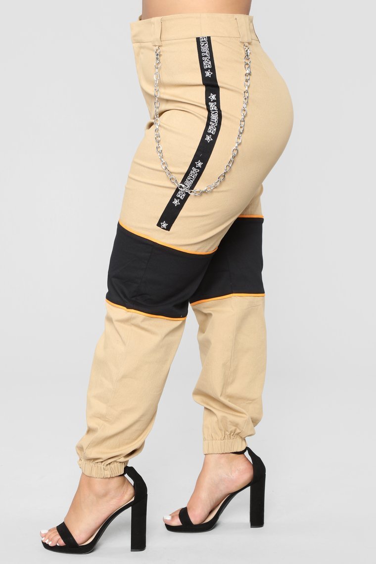 Really Try It Cargo Pants - Khaki