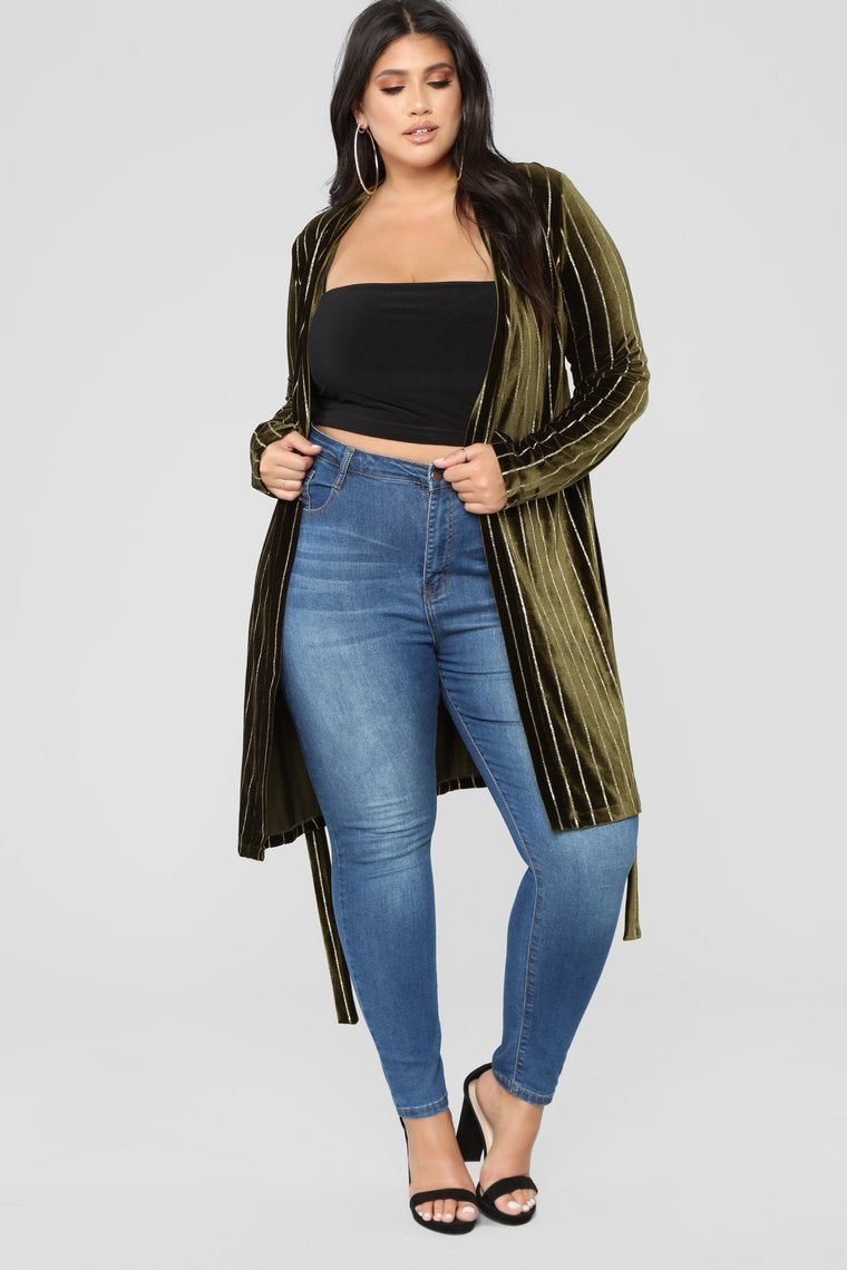 Strut My Stuff Duster - Olive