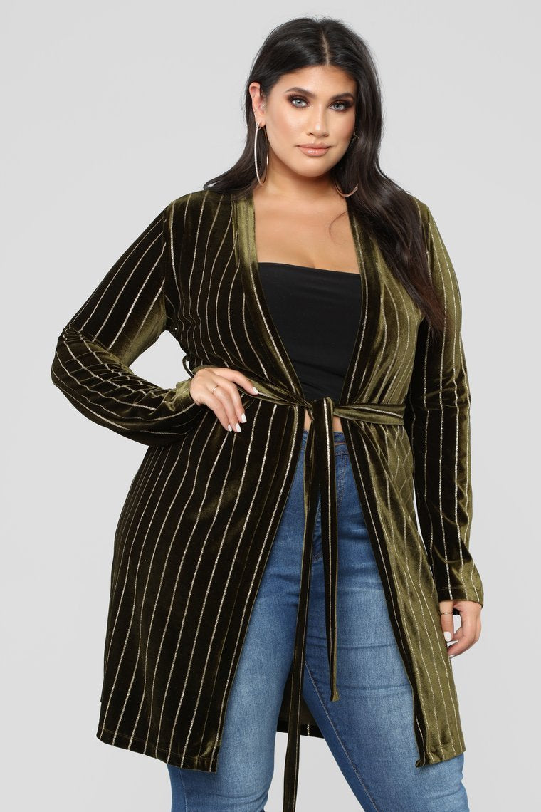Strut My Stuff Duster - Olive