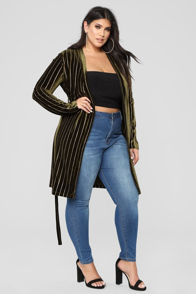 Strut My Stuff Duster - Olive