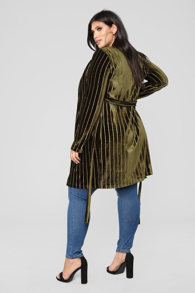 Strut My Stuff Duster - Olive