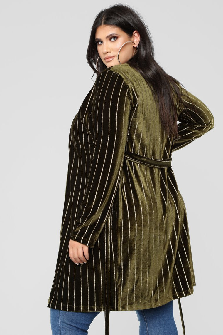 Strut My Stuff Duster - Olive