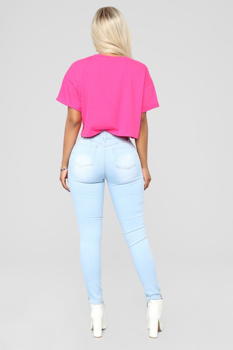 Your Competition Crop Top - Hot Pink