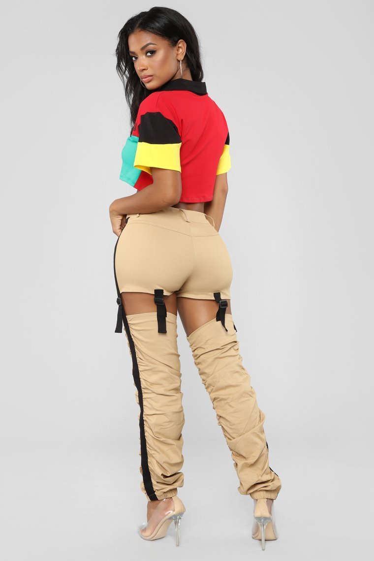Just A Little Bit Cargo Pants - Khaki