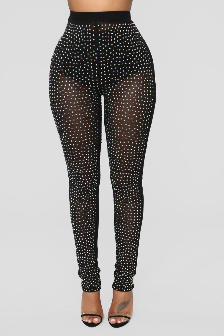 Un pantalon en maillot - noir