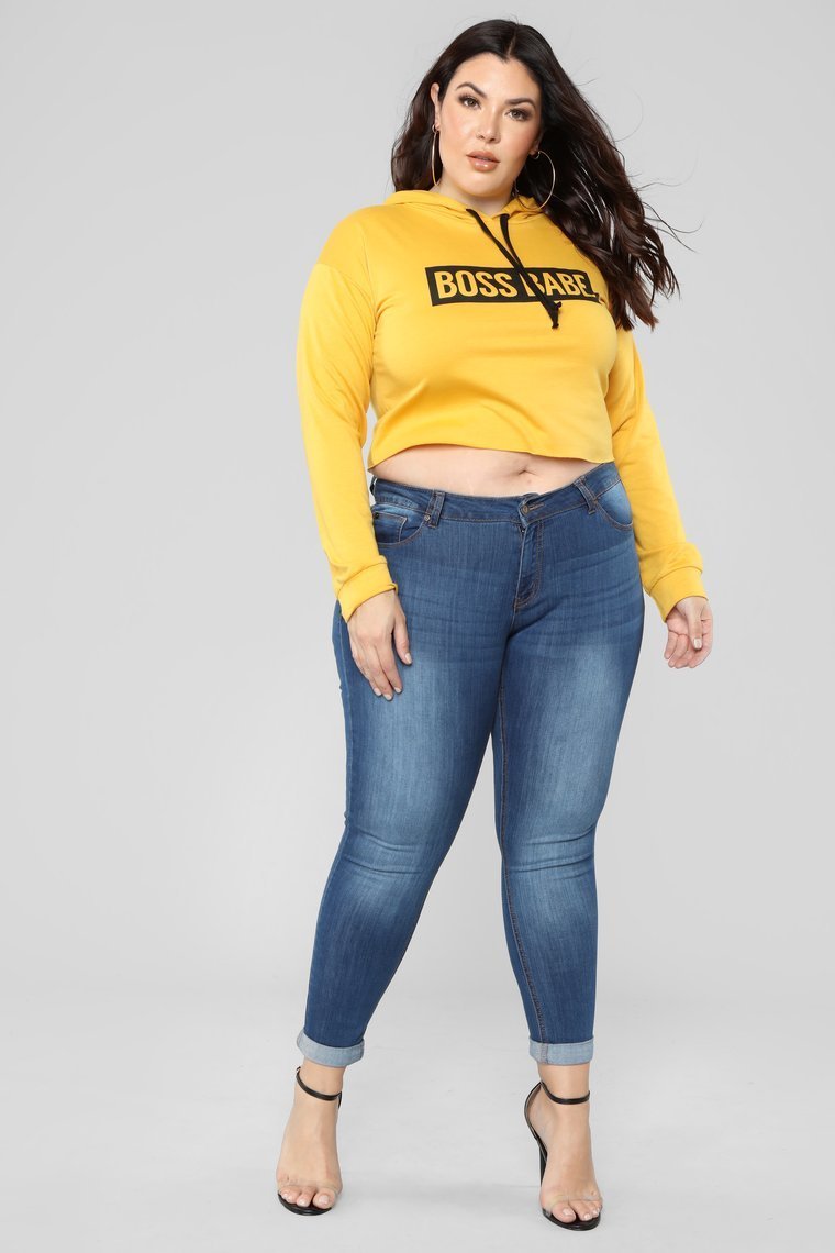 Boss Babe Hoodie - Moutarde