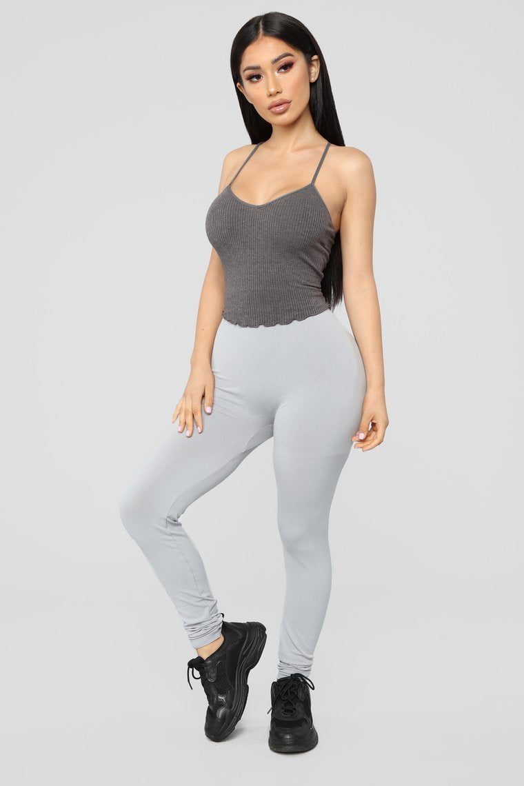 Above And Beyond Tank Top - Charcoal