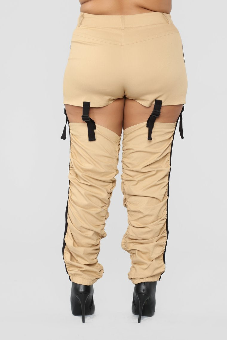 Just A Little Bit Cargo Pants - Khaki
