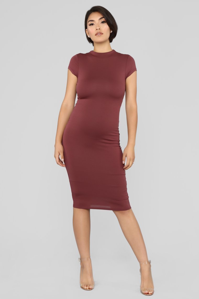 Jojo Dress - Red Brown