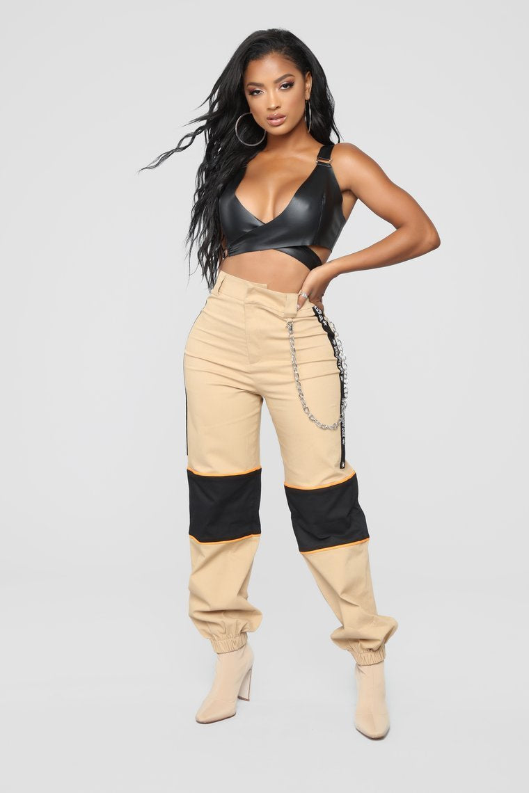 Really Try It Cargo Pants - Khaki