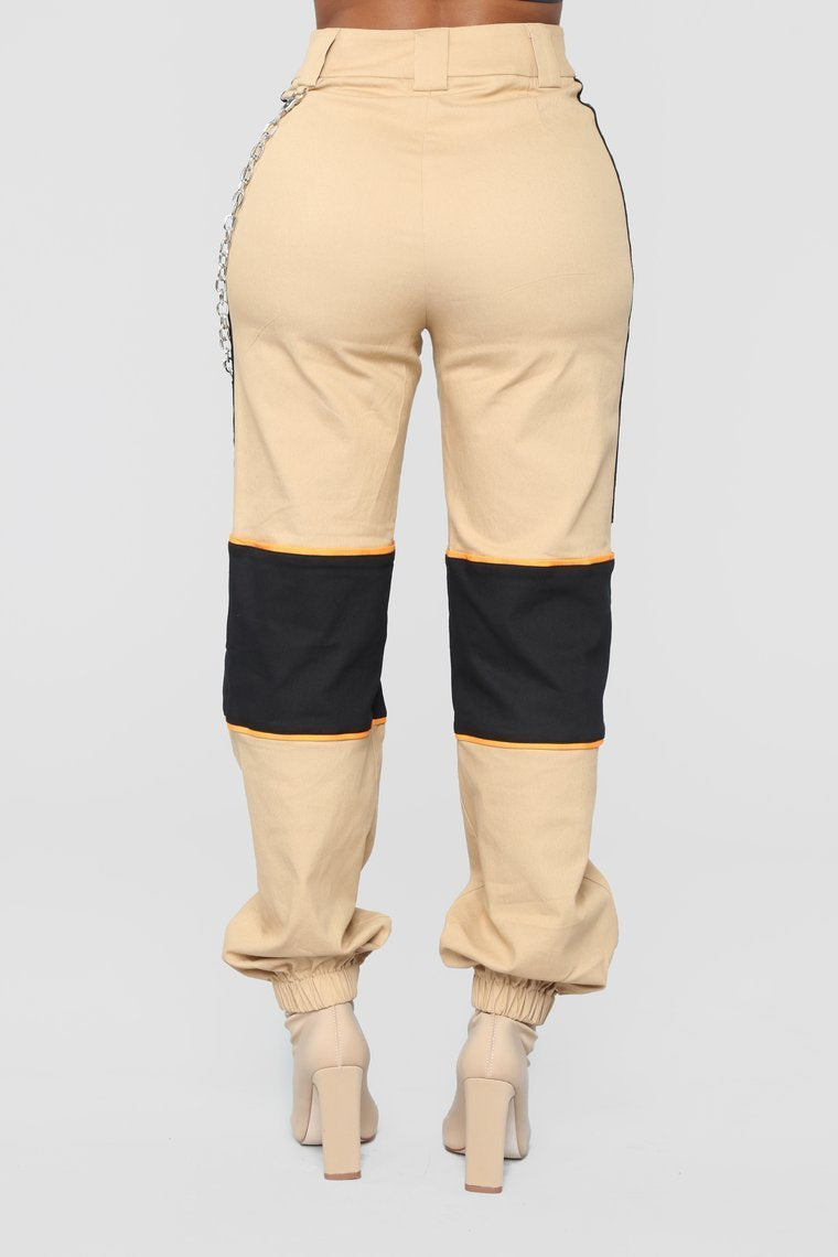 Really Try It Cargo Pants - Khaki
