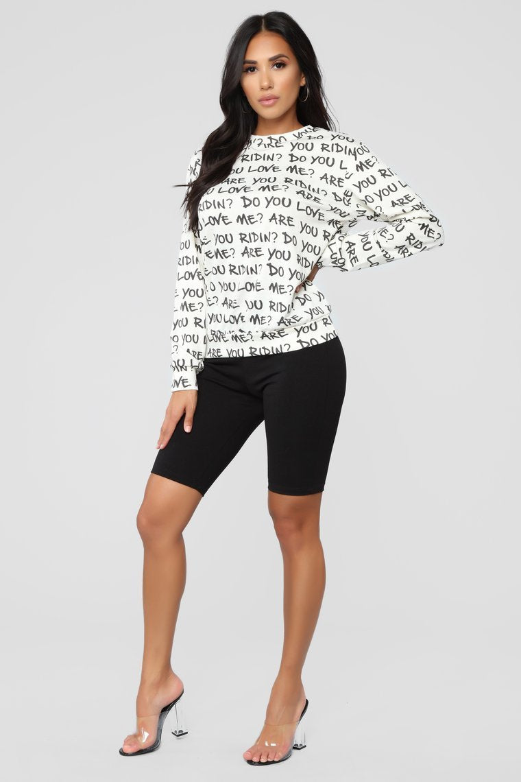 Keke Sweatshirt - Ivory Combo