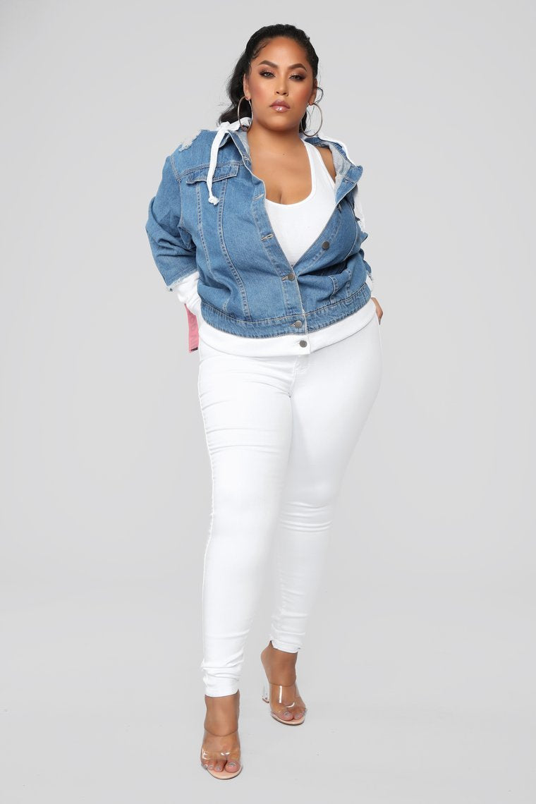 LA State Of Mind Denim Jacket - Medium Blue Wash