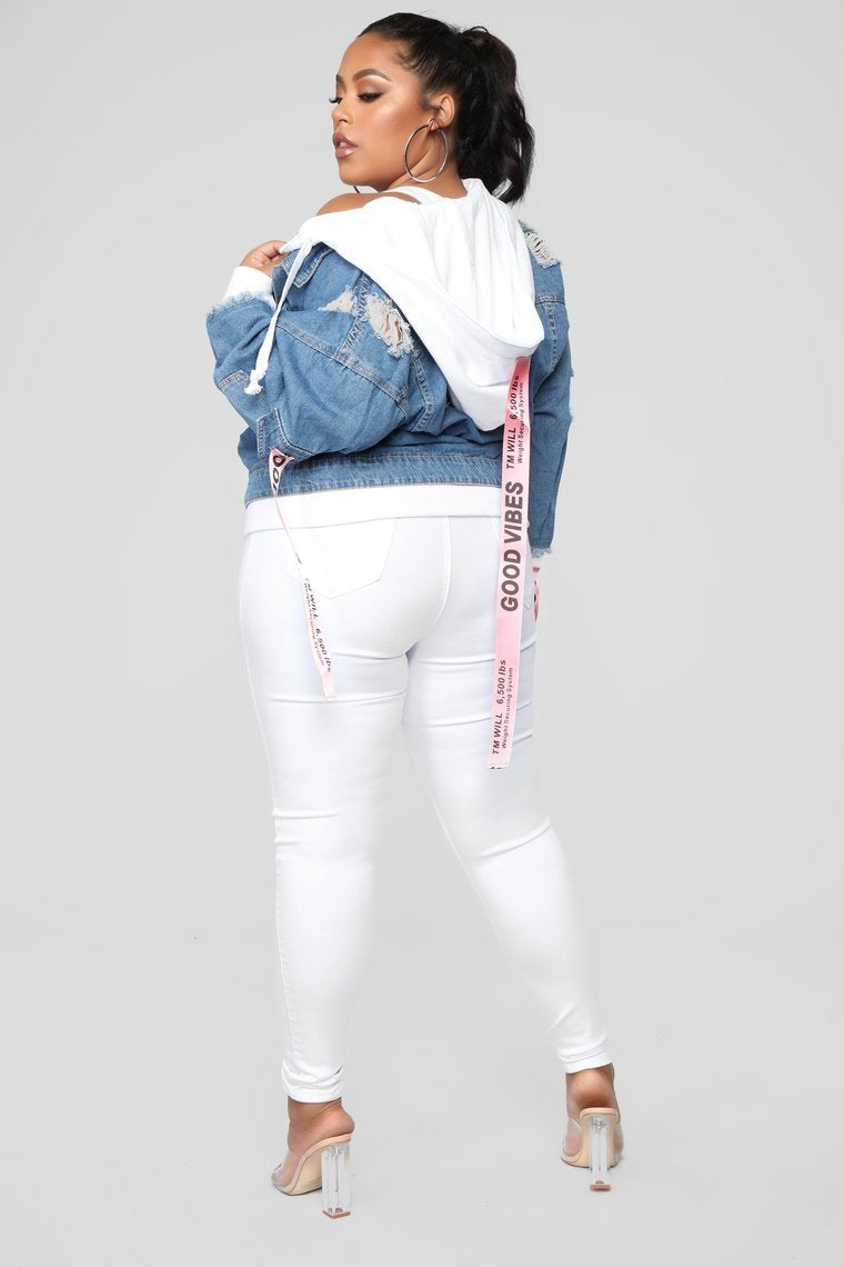 LA State Of Mind Denim Jacket - Medium Blue Wash