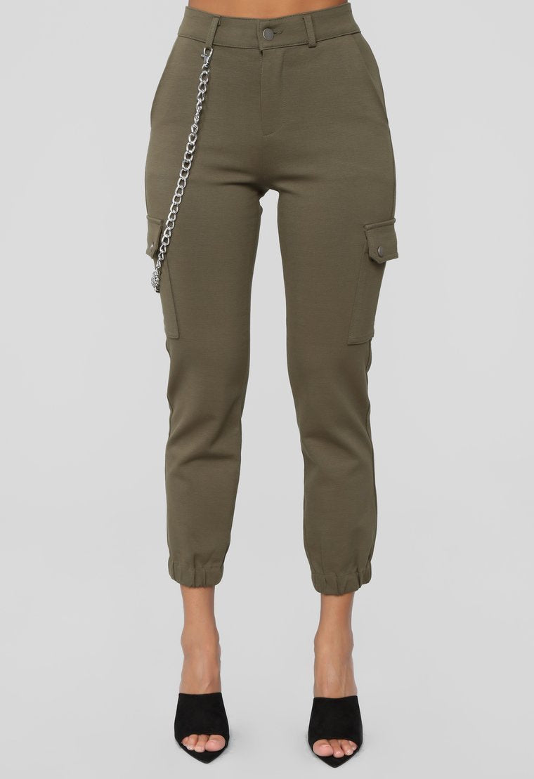 Rowan Ponte Joggers - Olive