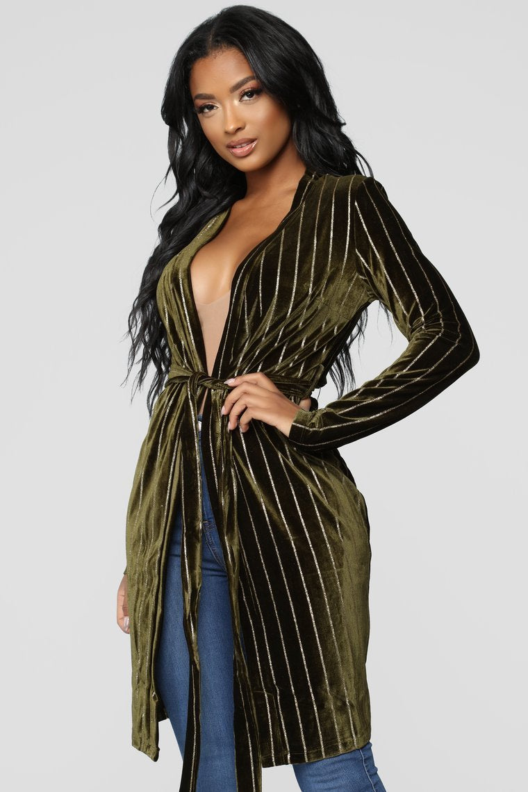 Strut My Stuff Duster - Olive
