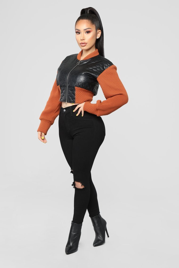 Veste Call Me First - Rouille / Combo