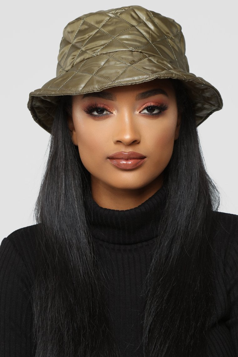 Chapeau des années 90 - Olive