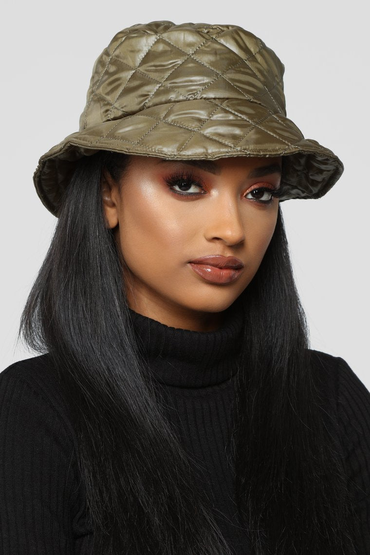 Chapeau des années 90 - Olive