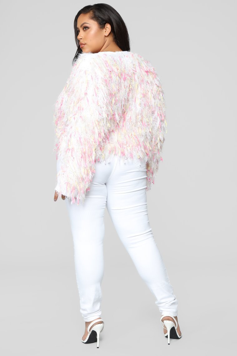 Love Is All We Need Cardigan II - White/Combo