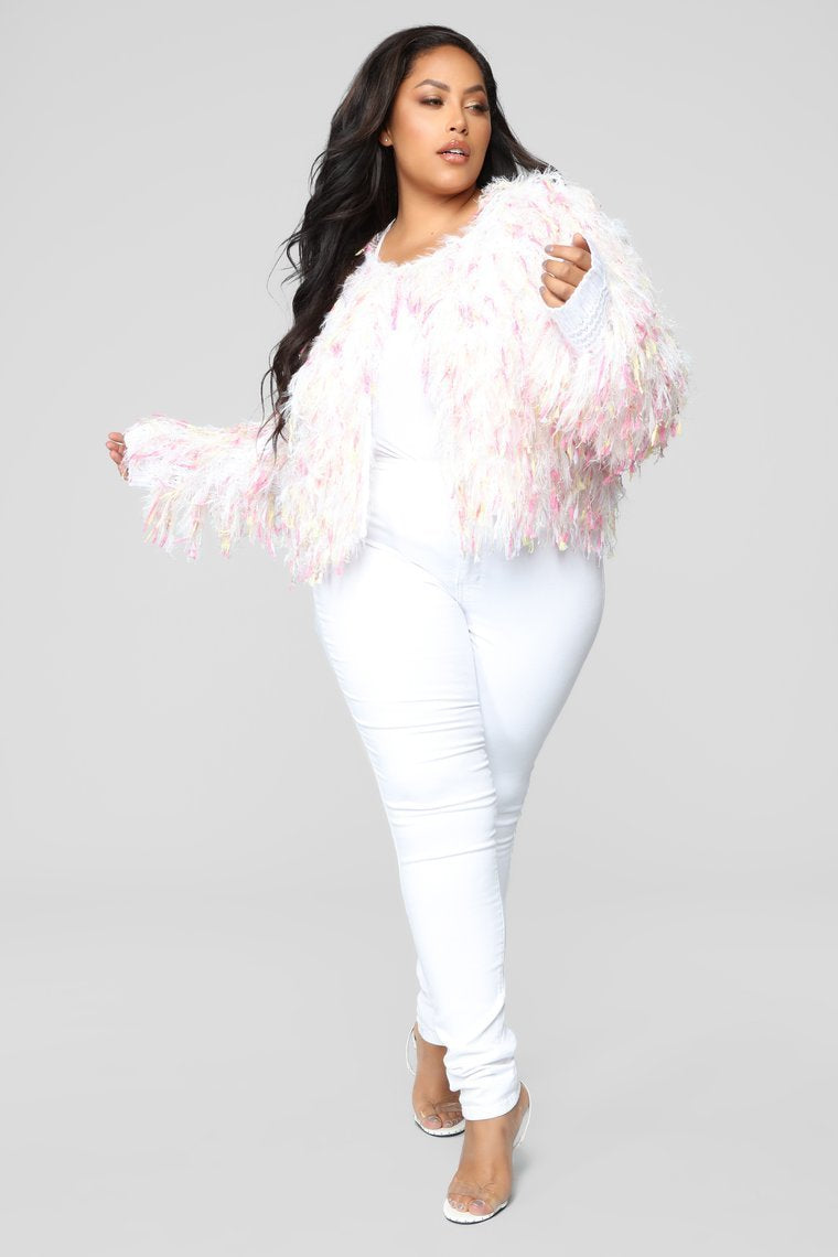 Love Is All We Need Cardigan II - White/Combo