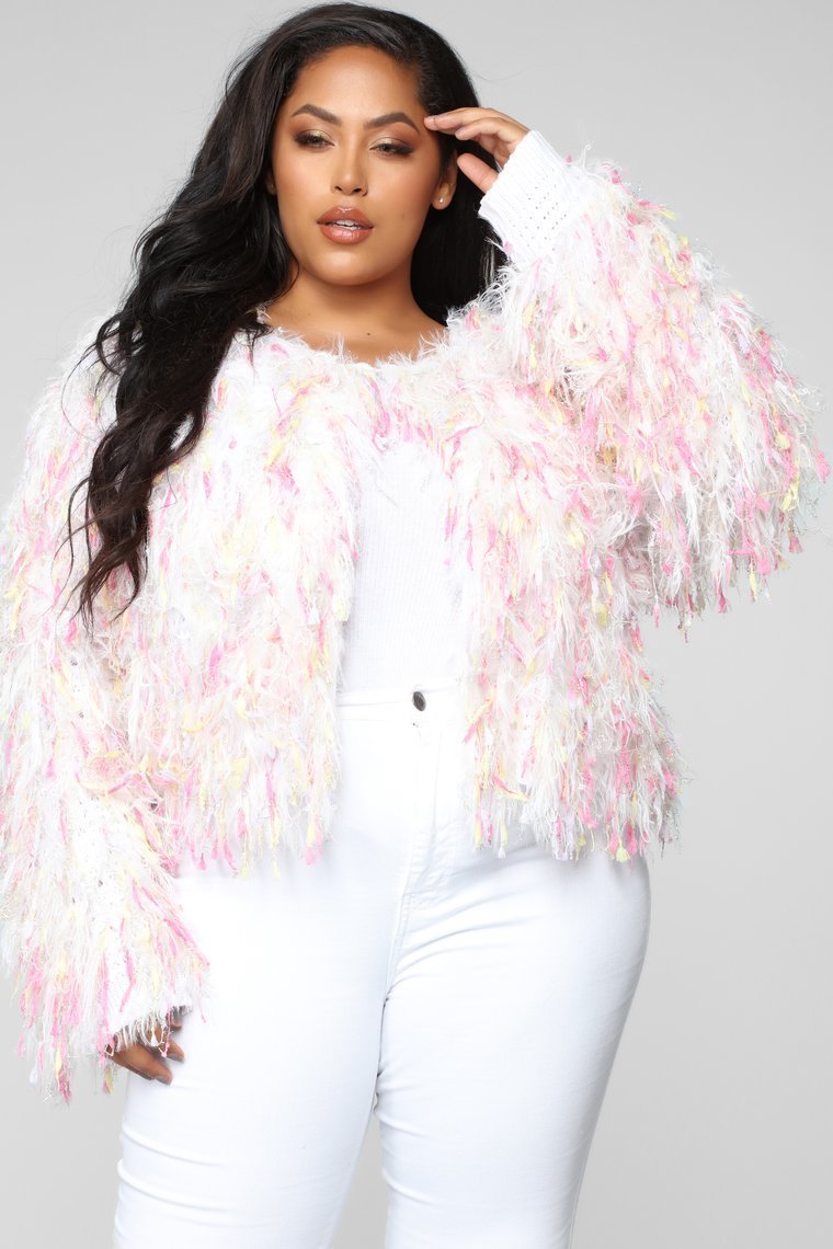 Love Is All We Need Cardigan II - White/Combo