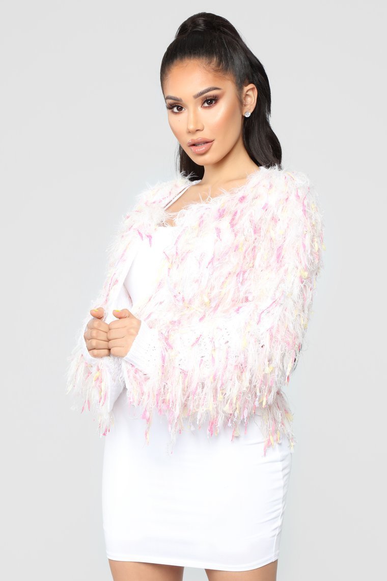 Love Is All We Need Cardigan II - White/Combo