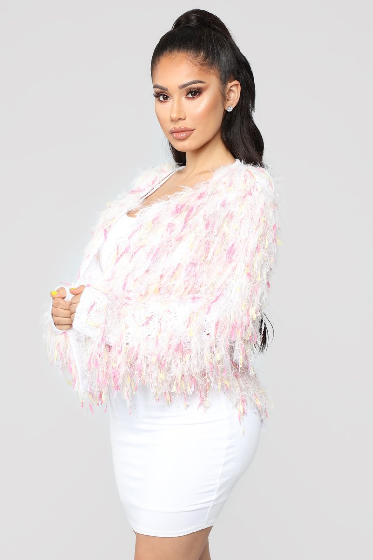 Love Is All We Need Cardigan II - White/Combo
